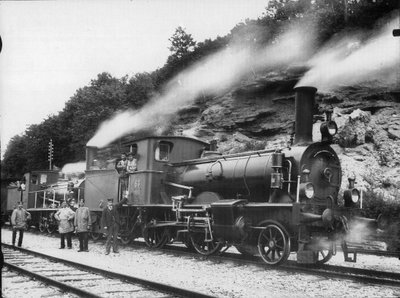 Tender Locomotive No. 63 of Type A2T of the Swiss Northeastern Railway by Georg Wilhelm Hecklau